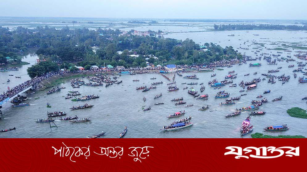 বর্ষার বিপুল জলরাশিতে নবযৌবনা চলনবিল