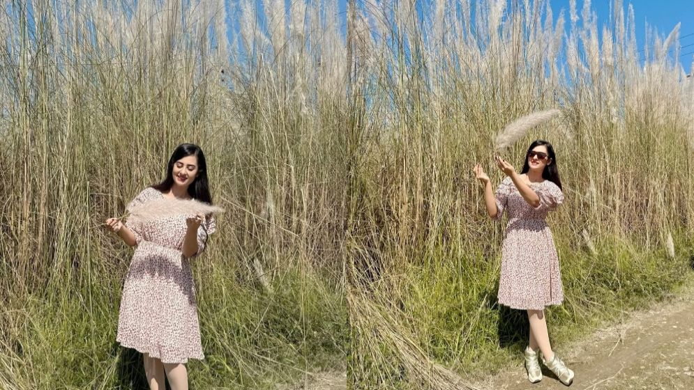 কাশফুলের শুভ্রতায় উজ্জ্বল বুবলী