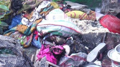 ঘুমন্ত মা ও সন্তানদের শরীরে পেট্রোল ঢেলে আগুন, দগ্ধ ৫