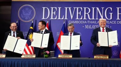 ট্রাম্পের উপস্থিতিতে শান্তিচুক্তি সই থাইল্যান্ড-কম্বোডিয়ার