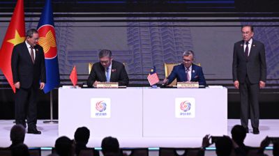 চীন–আসিয়ান নতুন মুক্ত বাণিজ্য চুক্তি সই