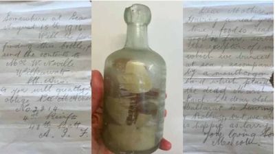 সৈকতে মিলল প্রথম বিশ্বযুদ্ধের সময় লেখা ২ সেনার ‘আবেগঘন’ বোতলবন্দি চিঠি
