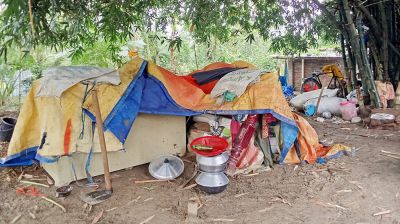 ভিটে না ছেড়ে বাঁশঝাড়ে আশ্রয় ক্ষুদ্র নৃ-গোষ্ঠীর ৫ পরিবারের