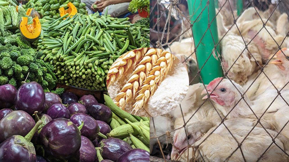 সবজি ও মুরগিতে স্বস্তি, বেড়েছে আটার দাম