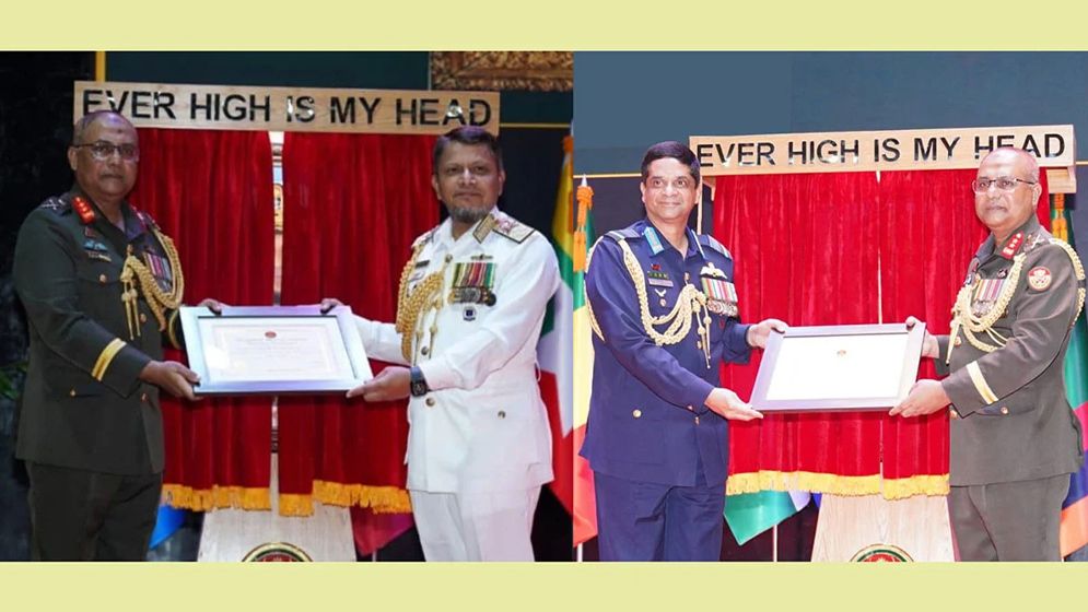 বিএমএ ‘হল অব ফেইমে’ বিমান ও নৌবাহিনী প্রধান