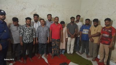 নাশকতার পরিকল্পনার অভিযোগে নিষিদ্ধ ছাত্রলীগের ১২ নেতাকর্মী গ্রেফতার