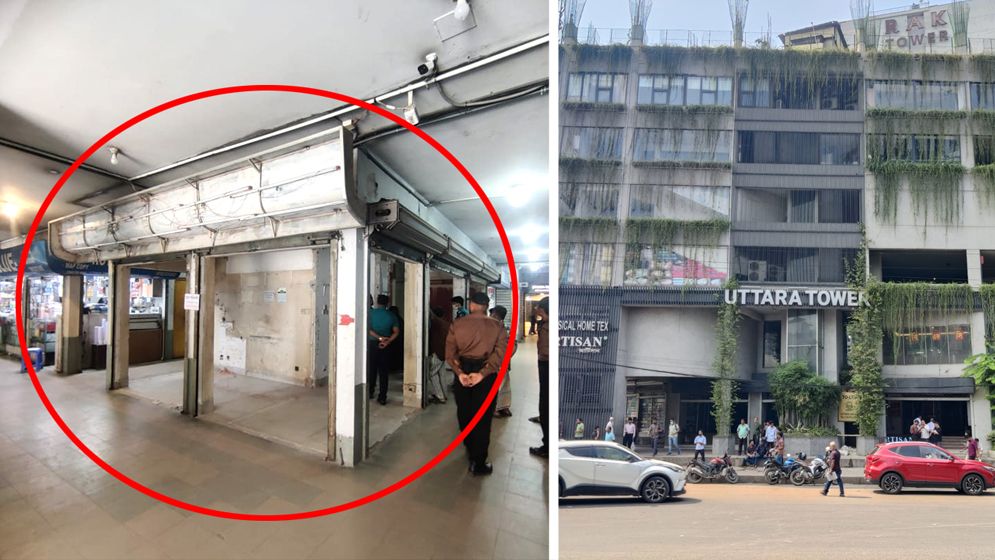 রাতের আঁধারে মার্কেটের ‘দোকান উধাও’