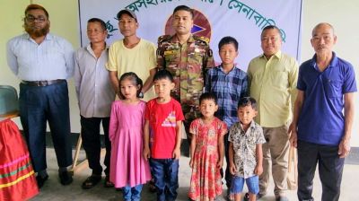 বান্দরবানে ৬ এতিম শিশুর লেখাপড়ার দায়িত্ব নিল সেনাবাহিনী