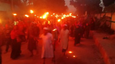 মাদারগঞ্জে সমবায় সমিতিতে রাখা দেড় হাজার কোটি টাকা উদ্ধারের দাবিতে মশাল মিছিল