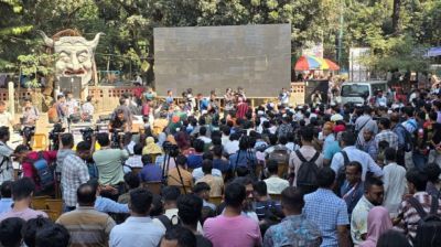 টিএসসিতে বড় পর্দায় দেখাচ্ছে শেখ হাসিনার রায়