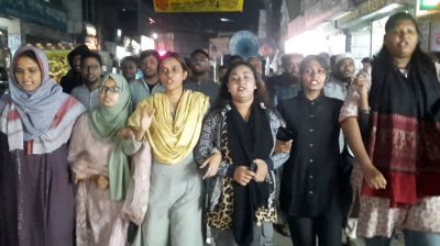 খুনি হাসিনার রায় দ্রুত কার্যকরের দাবিতে মিছিল