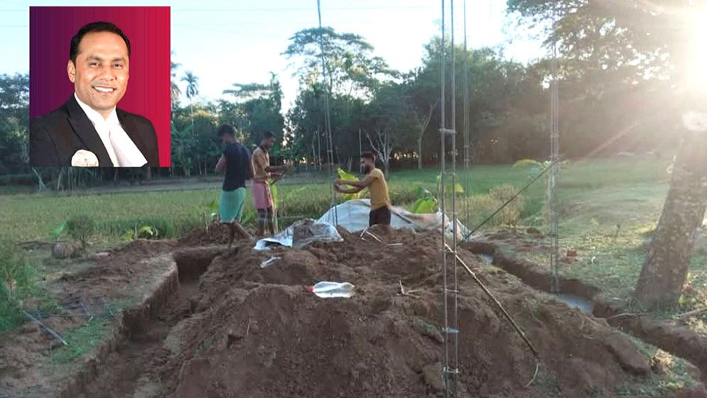 শ্মশানে মরদেহ রাখার ঘর নির্মাণের উদ্যোগ ব্যারিস্টার কায়সার কামালের