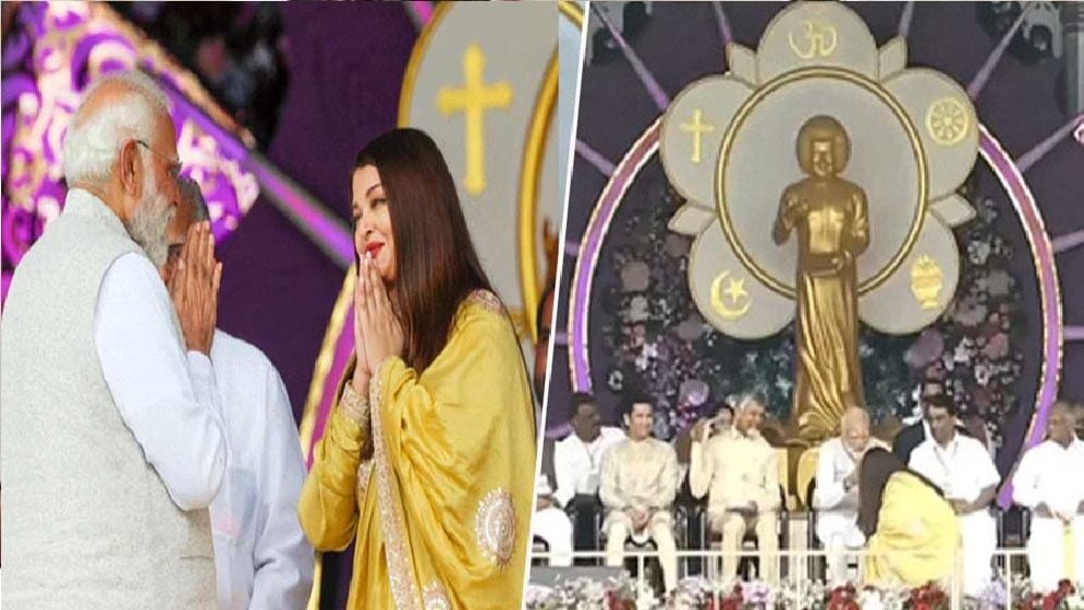 মোদির পা ছুঁয়ে সালাম ঐশ্বরিয়ার