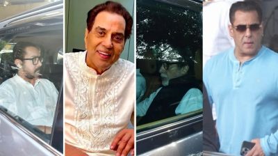 ধর্মেন্দ্রর শেষকৃত্যের প্রস্তুতিতে তারকাদের ঢল