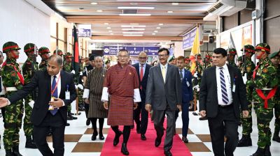 ঢাকা ছাড়লেন ভুটানের প্রধানমন্ত্রী