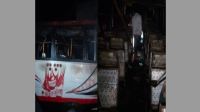 দাঁড়িয়ে থাকা বাসে আগুন দুর্বৃত্তদের