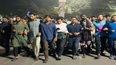 তেজগাঁও কলেজে শিক্ষার্থী হত্যার প্রতিবাদে জবিতে বিক্ষোভ