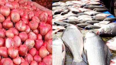 কমছে না পেঁয়াজের ঝাঁজ, এখনো চড়া মাছের বাজার