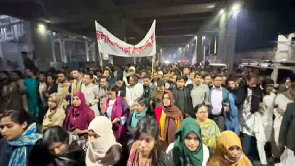 স্বরাষ্ট্র উপদেষ্টার পদত্যাগ দাবিতে এনসিপির বিক্ষোভ মিছিল