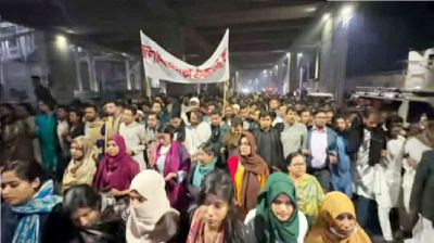 স্বরাষ্ট্র উপদেষ্টার পদত্যাগ দাবিতে এনসিপির বিক্ষোভ মিছিল