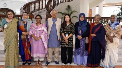 রোকেয়া পদকজয়ীদের প্রধান উপদেষ্টার সংবর্ধনা