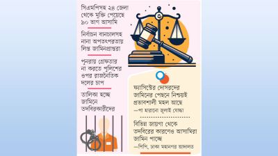 ৭০ ভাগই জামিনে মুক্ত