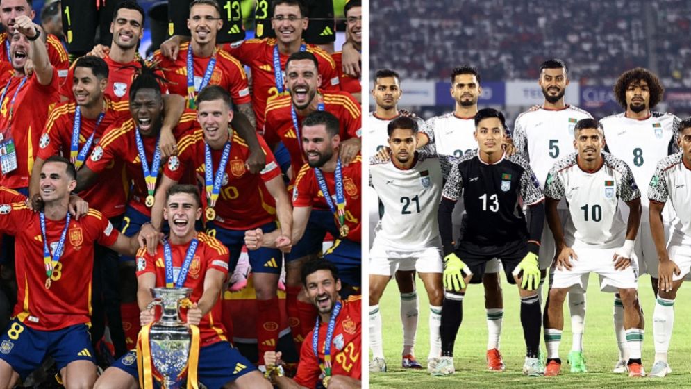 শীর্ষে স্পেন, পয়েন্ট কমেছে বাংলাদেশের