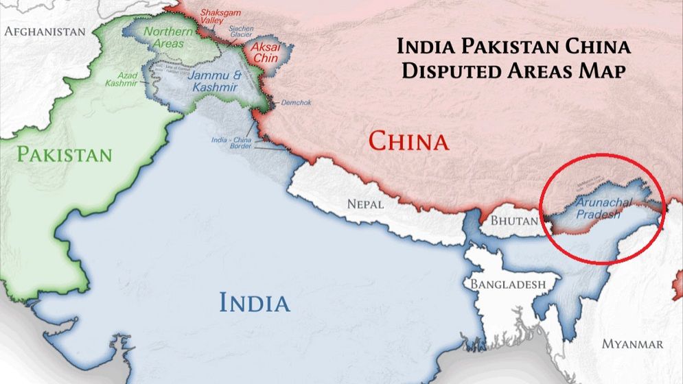 ভারতের অরুণাচল প্রদেশ চায় চীন