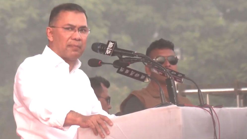 রাব্বুল আলামিনের দয়ায় মাতৃভূমিতে ফিরে এসেছি: তারেক রহমান