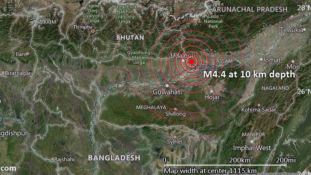 ভূমিকম্পে কাঁপল আসাম