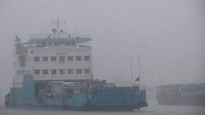 ঘন কুয়াশায় শরীয়তপুর-চাঁদপুর নৌরুটে ফেরি চলাচল বন্ধ