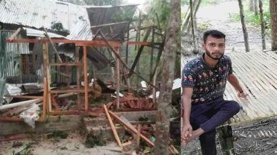 বোমা বানাতে গিয়ে বিস্ফোরণে যুবক নিহত, উড়ে গেছে কব্জিসহ ঘরের চাল