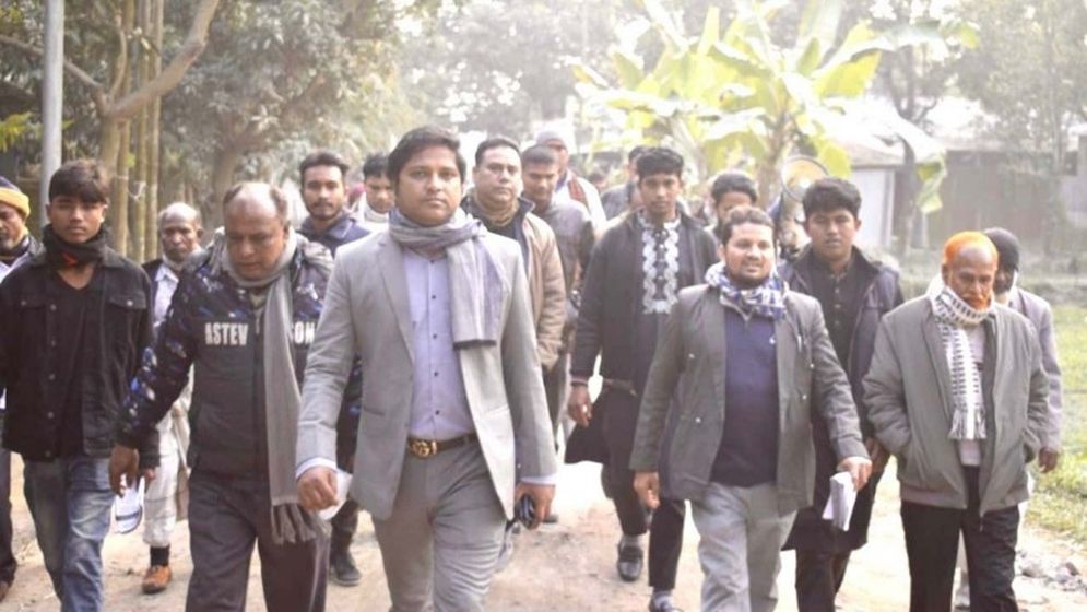 ‘হ্যাঁ’ ভোটের প্রচারণা চালাচ্ছেন রংপুর-১ আসনে এনসিপির প্রার্থী মামুন