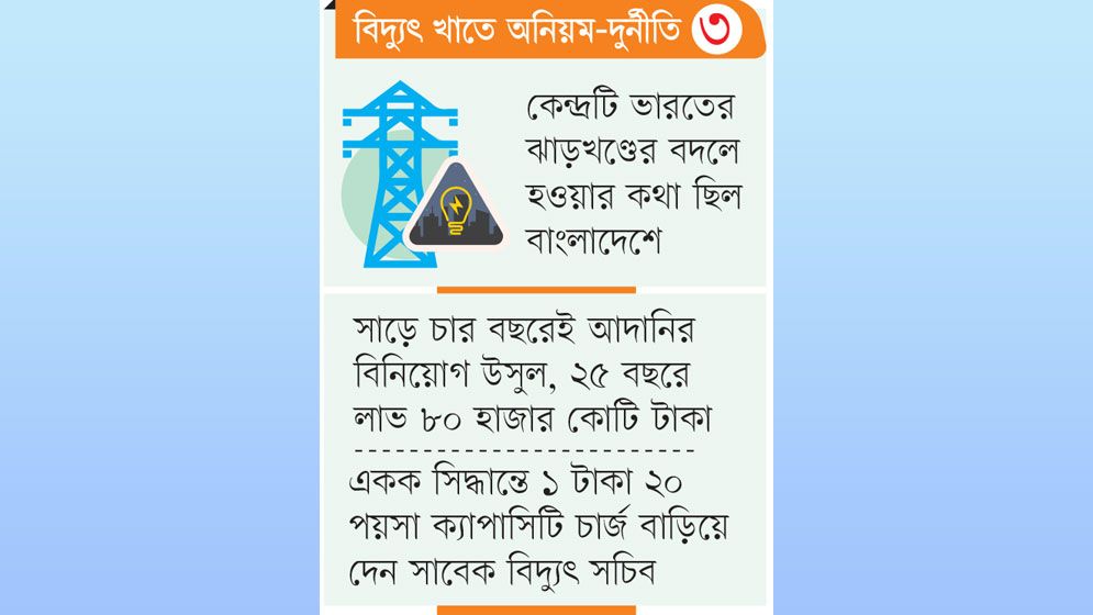 আদানির চোরাবালিতে বিদ্যুৎ উন্নয়ন বোর্ড