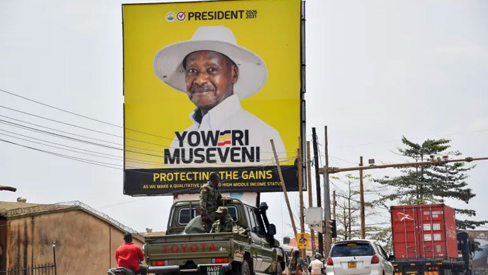 সপ্তমবারের মতো উগান্ডার প্রেসিডেন্ট নির্বাচিত হলেন মুসেভেনি