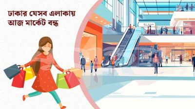বুধবার রাজধানীর যেসব মার্কেট ও দোকানপাট বন্ধ
