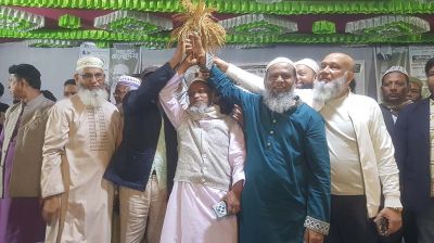 শ্রীনগরে বিএনপির প্রার্থী শেখ আব্দুল্লাহর নির্বাচনি সভা