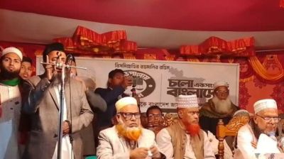 ‘বাঁশের লাঠি’ নিয়ে ভোটকেন্দ্রে অবস্থানের আহ্বান খেলাফত মজলিসের নেতার