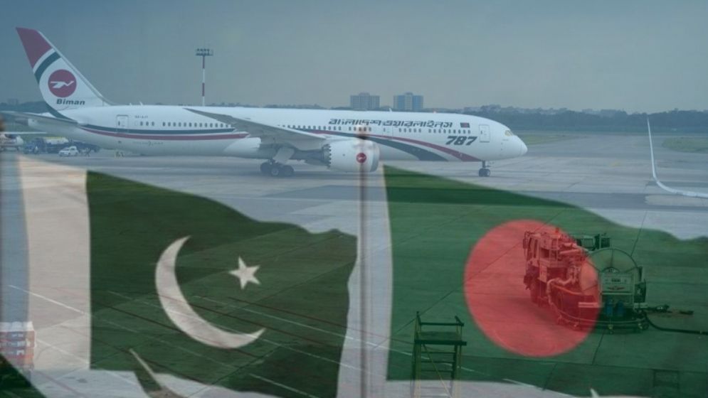 ১৪ বছর পর করাচিতে নামল বাংলাদেশের বিমান