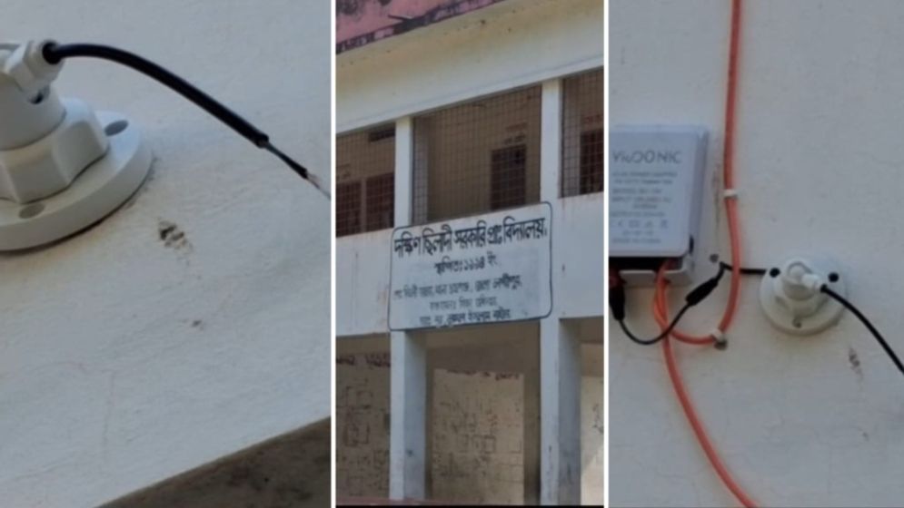 ভোটকেন্দ্র থেকে সিসি ক্যামেরা চুরি