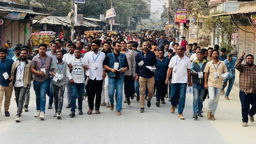গাজীপুর–২ আসনে রনির পক্ষে বিএনপি ও অঙ্গ সংগঠনের প্রচারণা