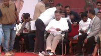 নীলফামারীর জনসভা মঞ্চে তারেক রহমান