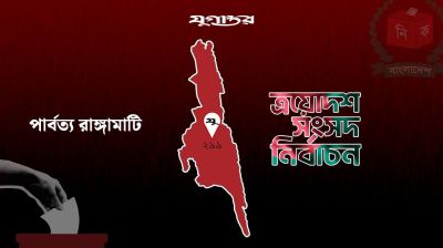 রাঙামাটিতে বিপুল ভোটে এগিয়ে ধানের শীষ