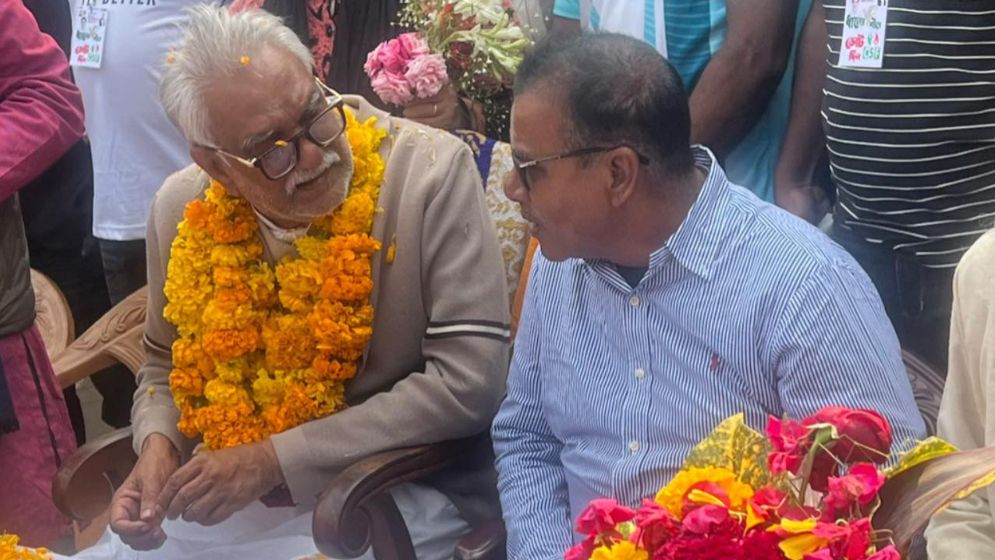 নবনির্বাচিত এমপি আবু সাঈদ চাঁদকে সংবর্ধনা