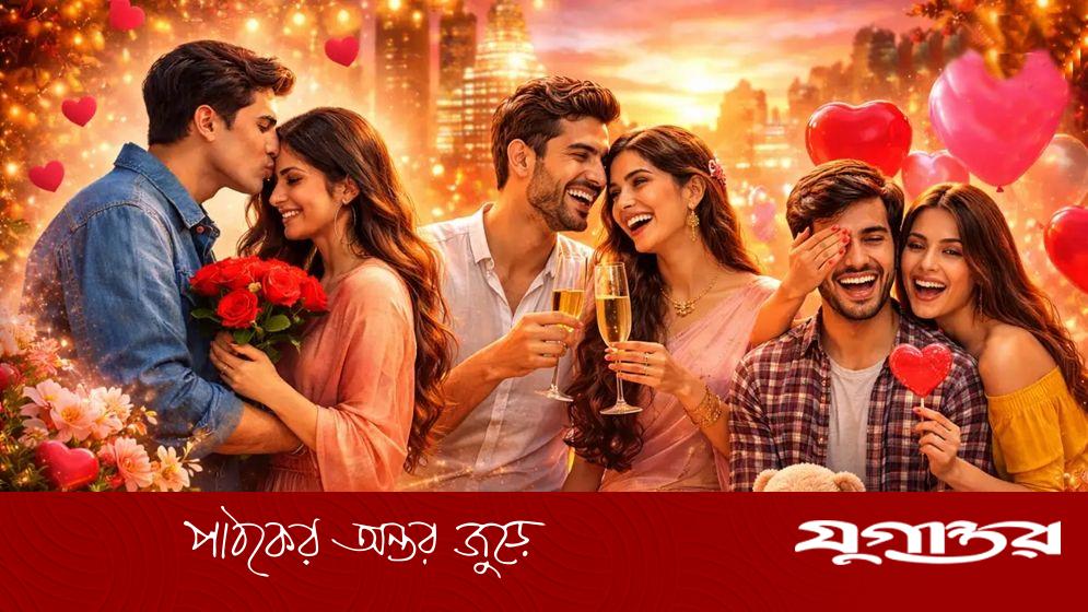ভ্যালেন্টাইনস ডেতে ঢাকা শহর: প্রেমের রঙে সেজেছে রাজপথ থেকে ক্যাফে