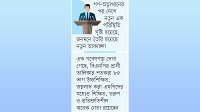 ক্লিন ইমেজের মন্ত্রিসভা সময়ের দাবি