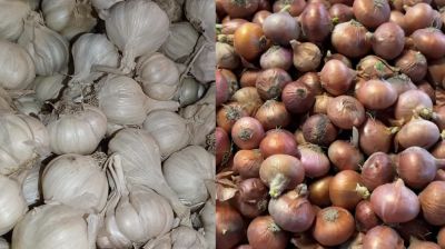 হিলিতে কমেছে পেঁয়াজ-রসুনের দাম