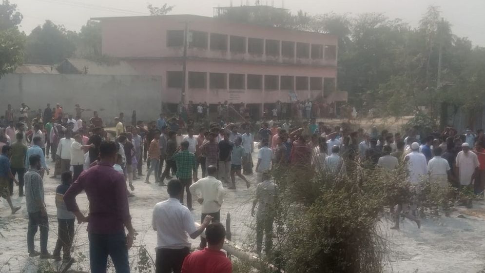 মন্দিরের সম্পত্তি উদ্ধারের দাবিতে মানববন্ধনে হামলা, আহত ১০