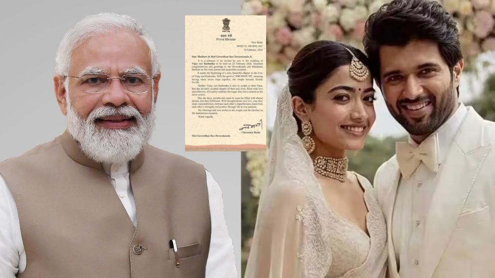 বিজয়-রাশমিকাকে শুভেচ্ছা জানিয়ে চিঠি মোদির, কী লেখা আছে এতে?