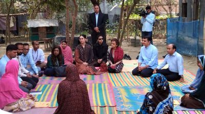 ব্র্যাকের কর্মসূচি পরিদর্শনে প্রধানমন্ত্রী কন্যা জাইমা রহমান